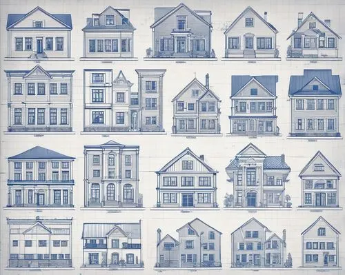 houses clipart,rowhouses,row houses,townhouses,rowhouse,serial houses,houses,azulejos,elevations,townhomes,row of houses,blocks of houses,mansard,wooden houses,blueprints,duplexes,crane houses,house drawing,apartment buildings,rooves,Conceptual Art,Daily,Daily 06