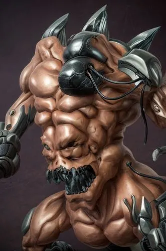 
body of a half-machine demon with snake eyes,muscle man,muscular,butomus,minotaur,muscular build,body building,leopard's bane,brute,bodybuilder,katakuri,body-building,mergus,edge muscle,muscular syst