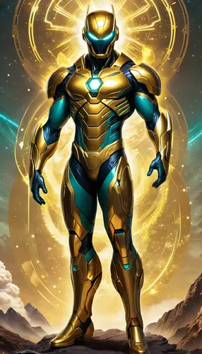 Superhero, reimagined from the ancient tale of King Midas, wields the power of transformation not as a curse but as a force for good. His suit, a pinnacle of alchemical prowess, harnesses the legendar