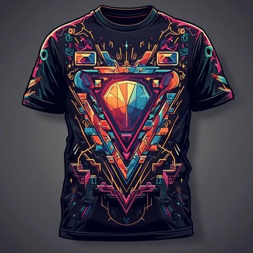 80's design,print on t-shirt,kaleidoscope,abstract design,kaleidoscape,prismatic