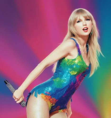 Taylor swift dancing,rainbow background,modern pop art,rainbow pencil background,prismatic,pop art style,girl-in-pop-art,pop art background,crayon background,color background,pop art,png transparent,t