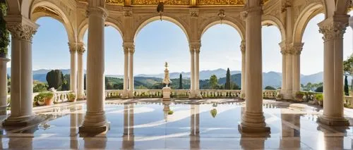 marble palace,alhambra,villa cortine palace,villa balbianello,villa d'este,monserrate,certosa,ritzau,water palace,orangerie,naboo,palladianism,bahai,palatial,montecassino,crillon,dolmabahce,belvedere,dunrobin castle,alcazar of seville,Illustration,Retro,Retro 21