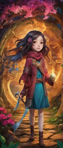 rosa ' amber cover,little girl in wind,fae,free land-rose,mulan,game illustration,world digital painting,mystical portrait of a girl,children's background,rosa 'the fairy,bard,cg artwork,girl picking flowers,fantasy picture,monsoon banner,zodiac sign libra,shirakami-sanchi,sci fiction illustration,way of the roses,fairy tale character,Conceptual Art,Fantasy,Fantasy 31