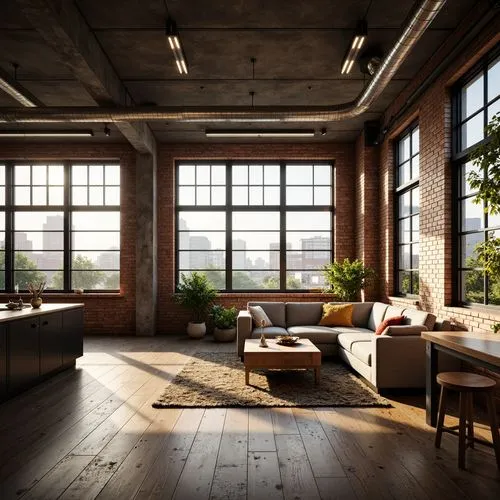 loft,lofts,wooden windows,sunroom,cryengine,3d rendering,daylighting,living room,wooden beams,livingroom,apartment,hardwood floors,penthouses,an apartment,apartment lounge,sitting room,interior design,render,interiors,barnwood