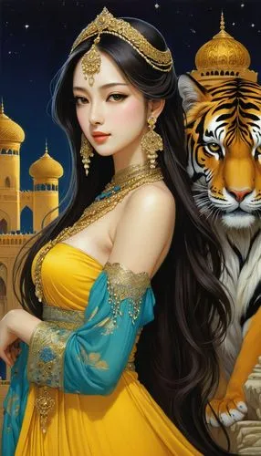 radha,sheherazade,arundhati,anarkali,oriental princess,mastani,Illustration,Realistic Fantasy,Realistic Fantasy 08