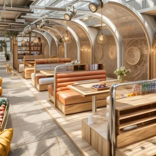 banquette,japanese restaurant,ufo interior,creative office,honeychurch,a restaurant