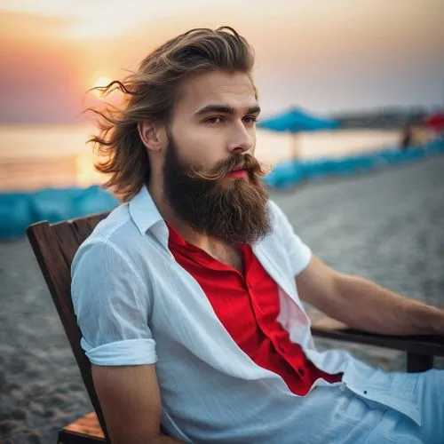 british semi-longhair,management of hair loss,male model,beard,asian semi-longhair,bearded,man at the sea,danila bagrov,man on a bench,beach background,santa claus at beach,man portraits,surfer hair,beach chair,thinking man,styrian coarse-haired hound,no shave,male elf,deckchair,beard flower,Photography,General,Fantasy