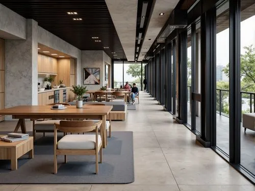 breezeway,penthouses,breakfast room,oticon,lobby,contemporary decor,servery,concrete ceiling,minotti,andaz,modern kitchen interior,groundfloor,interior modern design,modern office,gensler,lofts,associati,hovnanian,tile kitchen,limewood