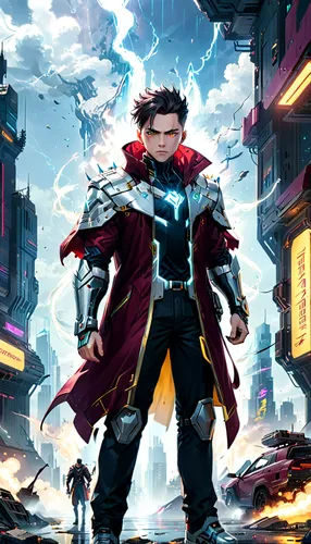 god of thunder,thor,star-lord peter jason quill,comic hero,sci fiction illustration,superhero background,big hero,magneto-optical disk,vax figure,superhero comic,tony stark,avenger,magneto-optical drive,celebration cape,hero academy,dodge warlock,super hero,heroic fantasy,marvelous,caped,Anime,Anime,General