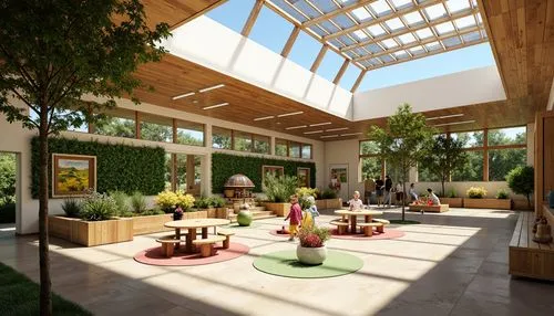 atriums,school design,sketchup,3d rendering,conservatory,nurseries,wintergarden,breezeway,ecovillages,sunroom,ecovillage,courtyards,daylighting,orangerie,atrium,winter garden,revit,inside courtyard,conservatories,render