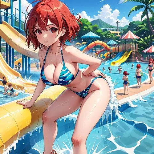 kumiko,sanya,summer background,water park,yayoi,waterpark,pyra,bahama,waterslides,waterslide,momoi,megumi,mitsuru,sunsplash,meiko,lifeguard,swimsuits,honolulu,water sports,suzano,Anime,Anime,Realistic