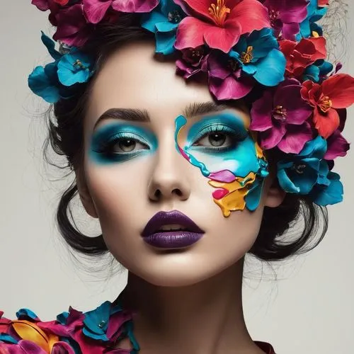 rankin,jingna,colorful floral,beautiful girl with flowers,exotic flower,flowerhead,girl in flowers,flower wall en,splendor of flowers,vibrantly,colorful flowers,women's cosmetics,beautifying,flowered,floristic,cosmetics,flowerheads,floral composition,blu flower,demarchelier,Photography,Artistic Photography,Artistic Photography 05