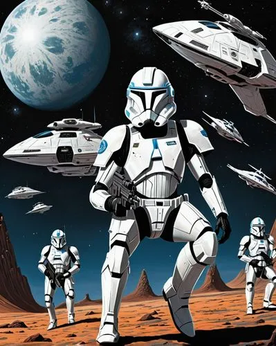 storm troops,stormtrooper,starwars,star wars,cg artwork,droids,patrols,imperial,overtone empire,sci fi,force,empire,clone jesionolistny,background image,sci fiction illustration,task force,emperor of space,luke skywalker,troop,droid,Conceptual Art,Sci-Fi,Sci-Fi 20