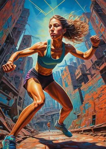 female runner,sprint woman,welin,schippers,heptathlete,steeplechaser,Illustration,Children,Children 03