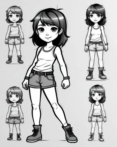 chibi girl,erma,character animation,sprites,nanako,himawari