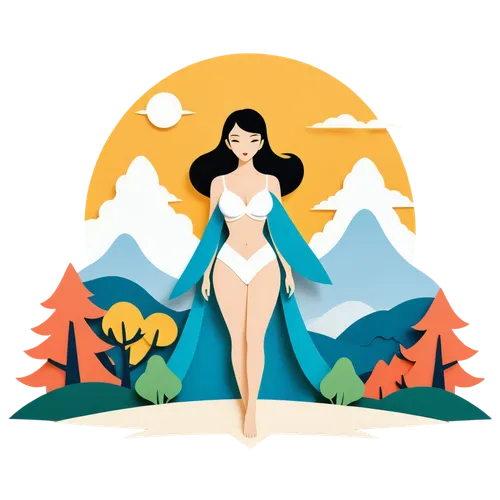 summer clip art,art deco woman,fashion vector,vector illustration,art deco background,retro 1950's clip art,summer icons,vector art,vector graphic,vectorial,perfume bottle silhouette,woman silhouette,naturism,summer background,digital illustration,vector girl,retro woman,beach background,vector image,sunscreen,Unique,Paper Cuts,Paper Cuts 05