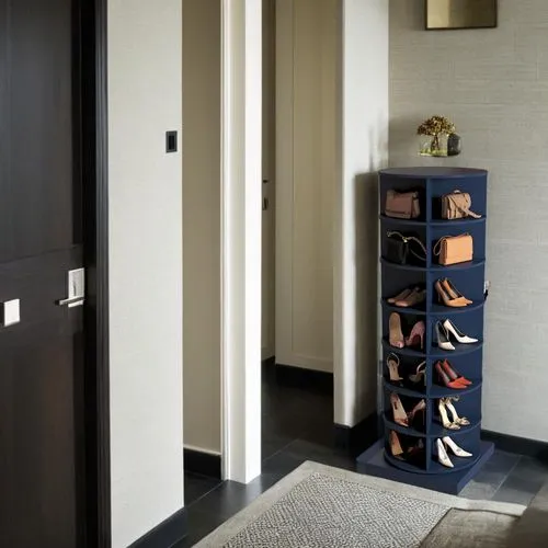 入口玄关,a blue shelf has lots of shoes on it,mudroom,walk-in closet,storage cabinet,shoe cabinet,hallway space,entryway