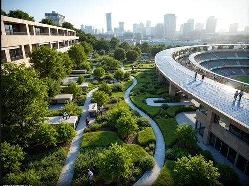 interlace,urban design,biopolis,superhighways,urban park,ecotopia,futuristic landscape,ringworld,futuristic architecture,skyrail,beltline,europan,urban development,bicycle path,transbay,safdie,skywalks,smart city,landscape design sydney,skyways