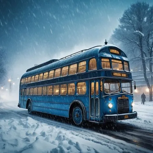 trolleybus,routemasters,london bus,english buses,trolley bus,winterland,Conceptual Art,Fantasy,Fantasy 25