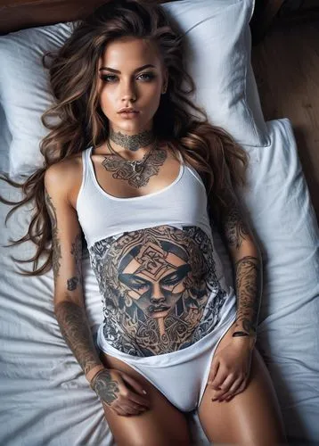 tattoo girl,tattooed,chicana,tats,sleeve,catrina calavera,girl in bed,with tattoo,tatman,tatoos,tatuus,catrina,tattoos,tattooists,tatu,bedspread,tattooist,bettencourt,mlita,tatts,Photography,Documentary Photography,Documentary Photography 14