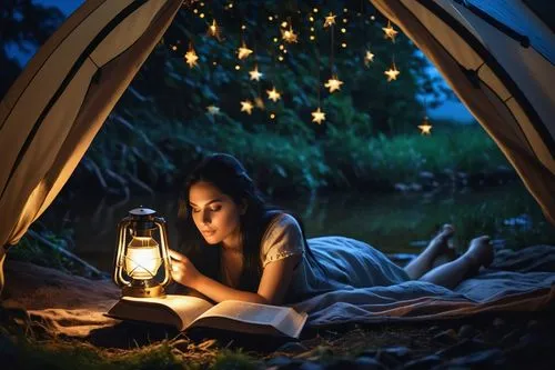 fireflies,fairy lanterns,fairytales,fairy lights,firefly,llibre,storybook,portable light,illuminated lantern,lamplight,the night of kupala,girl studying,vintage lantern,romantic night,little girl reading,nightlight,storyteller,romantic scene,fairy tale,a fairy tale,Photography,General,Realistic