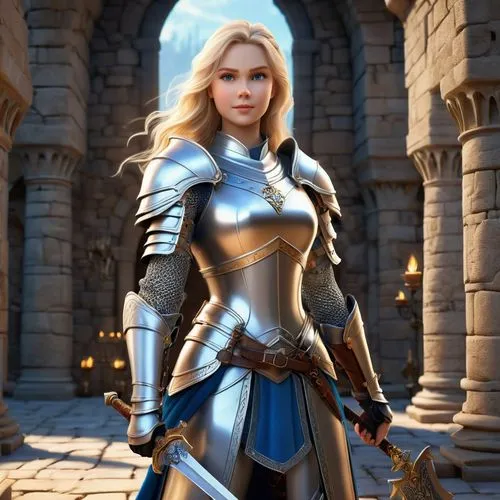 paladin,female warrior,elona,elspeth,jaina,dunkelman,cirta,cullen,knight armor,warden,karavas,krietor,elendil,reynir,seregil,nelisse,glorfindel,shadrake,rafaela,ekatarina,Unique,3D,3D Character