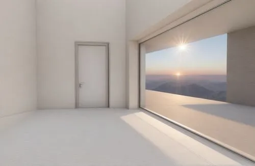 sky apartment,3d rendering,sliding door,hallway space,window released,skylight,bedroom window,sky space concept,3d rendered,render,metallic door,rendering,block balcony,daylighting,window view,virtual