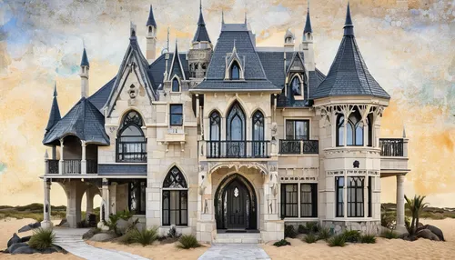 Sandcastle House Gothic Style Homes Custom Homes Perth,fairy tale castle,ghost castle,victorian house,haunted castle,fairytale castle,gothic architecture,gold castle,the haunted house,witch's house,ch