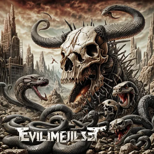 cd cover,evil,devilwood,elve,thrash metal,testament,vestment,embryonic,eyelid,album cover,eve,evse,cover,earwigs,exile,enemy,neoplasm,environmental sin,disfigurement,environmental destruction