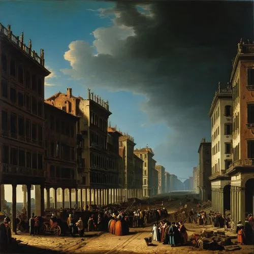 canaletto,bellotto,guardi,nicolaes,cuyp,venetian,ippolito,barberini,brera,mesdag,dossi,vernet,carreau,willink,pinakothek,mauritshuis,the market,beaubrun,cavagna,ryckaert,Art,Classical Oil Painting,Classical Oil Painting 25