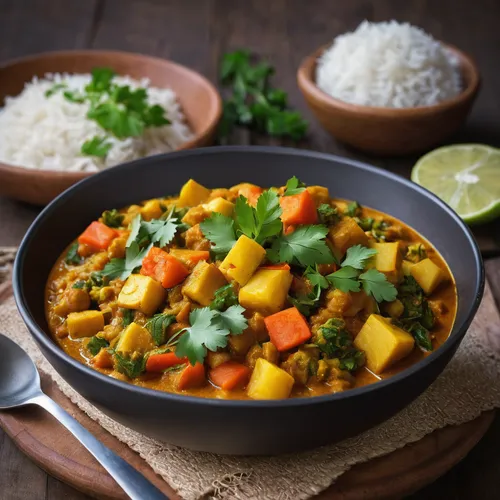 yellow curry,thai curry,chana masala,korma,moqueca,jalfrezi,massaman curry,punjabi cuisine,rice and curry,paneer,sambar,nepalese cuisine,green curry,masala,curry tree,étouffée,indian cuisine,red curry,fenugreek,karahi,Illustration,Realistic Fantasy,Realistic Fantasy 26