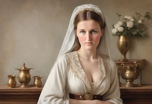 the bride,perugini,maidservant,leighton,timoshenko,praying woman,heatherley,clergywoman,sposa,portrait of a woman,bridei,portrait of christi,tymoshenko,the prophet mary,mother of the bride,portrait of a girl,dead bride,bridewealth,woman praying,mcnaughton,Digital Art,Classicism