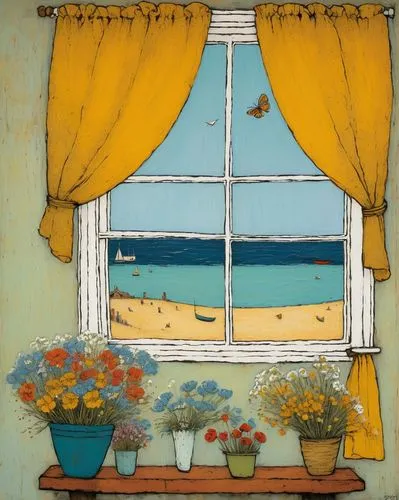 window with sea view,vincent van gough,carol colman,sicily window,french windows,sea beach-marigold,bay window,window curtain,bedroom window,window treatment,seaside view,window valance,olle gill,carol m highsmith,window sill,window front,window with shutters,the window,window pane,window covering,Art,Artistic Painting,Artistic Painting 49