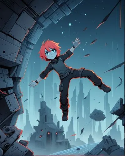 meteora,flying girl,kuribayashi,saiko,celldweller,cinnabar,Art,Artistic Painting,Artistic Painting 48