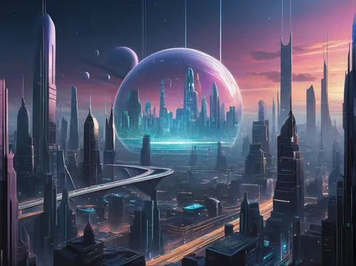 Craft a futuristic wallpaper with a holographic Ja Morant, showcasing his impressive skills in a technological cityscape.,futuristic landscape,fantasy city,scifi,alien world,alien planet,cityscape,sci