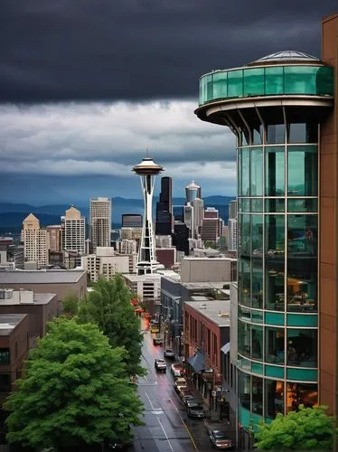 seattle,portland,belltown,space needle,seattleite,pdx,orenco,benaroya,opb,portlanders,seattlepolitics,downtowns,urban landscape,city scape,seattleites,ohsu,harborview,gastown,tilt shift,artthielseattle,Illustration,Children,Children 01