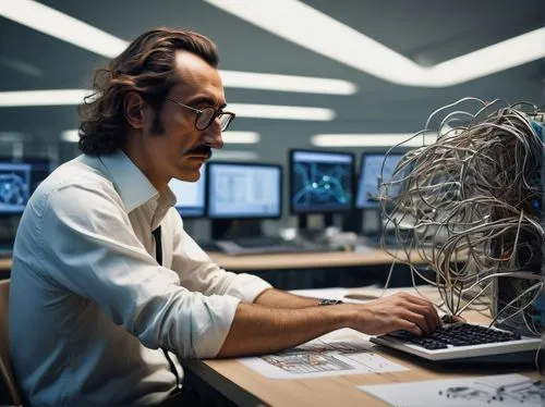 man with a computer,cybertrader,sysadmin,ignagni,computerologist,argost,connectionist,cyberinfrastructure,wire transfer,wireman,cyberkinetics,cyberculture,arpanet,cybernet,experimenter,lineweaver,cybercriminals,electrophysiologist,oscorp,supercomputing,Art,Artistic Painting,Artistic Painting 20