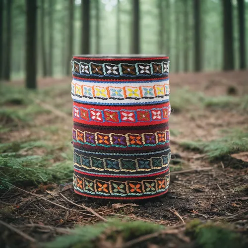 prayer wheels,tibetan prayer flags,memorial ribbons,bracelets,totem,reed belt,prayer flags,belts,washi tape,pattern stitched labels,runes,stacking stones,bangles,trees with stitching,coins stacks,i ch