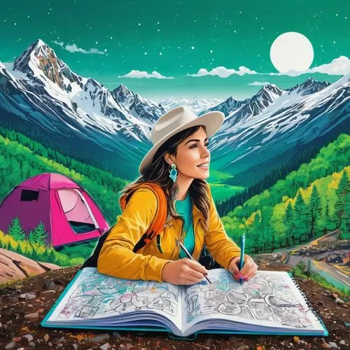 girl studying,digital nomads,sci fiction illustration,travel woman,world digital painting,illustrator,girl drawing,book illustration,reading magnifying glass,venturer,author,zamka,jasinski,kids illustration,coloring book for adults,painting technique,hand-drawn illustration,scholastic,estudiante,programadora,Conceptual Art,Graffiti Art,Graffiti Art 07