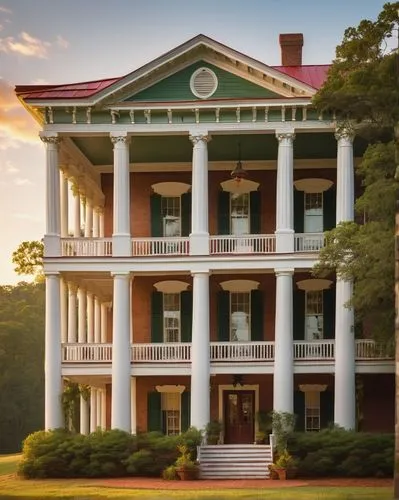 natchez,montevallo,greenbrier,brenau,reynolda,umstead,pinehurst,monticello,appomattox court house,dillington house,milledge,swannanoa,appomattox,southern belle,fearrington,eastover,longwood,boscobel,ferncliff,uncg,Illustration,Retro,Retro 16