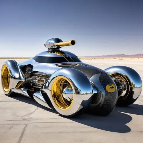 Batman's tank-like car design is equipped with a large tire cannon and a jet engine with speeds reaching 300 km per hour,morgan electric car,opel record p1,electric motorcycle,superkart,concept car,el