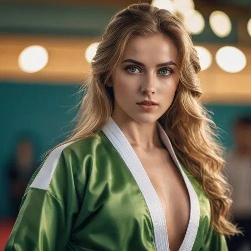 green jacket,heineken1,martial arts uniform,bolero jacket,green,mma,green dress,karate,garanaalvisser,kickboxer,taekwondo,in green,kimono,kickboxing,puma,jacket,ufc,martial arts,green and white,bathrobe,Photography,General,Cinematic