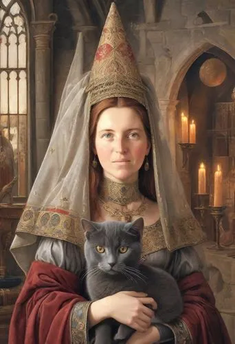 cat european,lehzen,gothic portrait,noblewomen,frigga,katzen