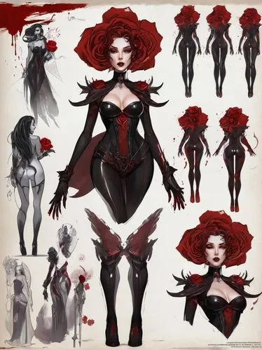 bloodrayne,aradia,cinnabar,vampire woman,melisandre,vampire lady,Unique,Design,Character Design