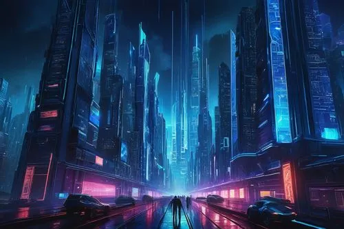 cybercity,futuristic landscape,cyberpunk,cyberport,futuristic,cyberia,cyberworld,cybertown,polara,metropolis,cityscape,tron,cyberscene,bladerunner,fantasy city,cyberview,scifi,dystopian,cybertron,synth,Art,Artistic Painting,Artistic Painting 05