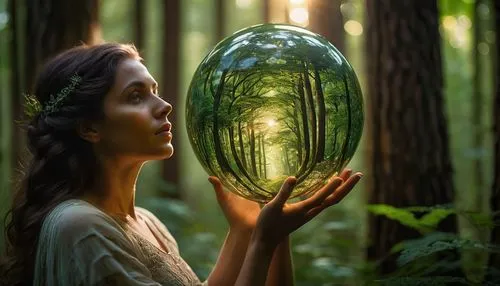 crystal ball-photography,amazonica,crystal ball,faery,faerie,glass sphere,Photography,General,Cinematic