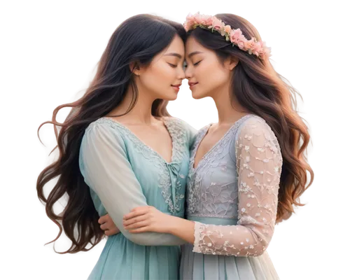 kimjongilia,ao dai,princesses,girl kiss,kdrama,wedding dresses,korean drama,two girls,sisters,azerbaijan azn,amorous,celtic woman,adelphan,romantic portrait,wedding photo,the hands embrace,a fairy tale,asian semi-longhair,hanbok,beautiful photo girls,Illustration,Japanese style,Japanese Style 15