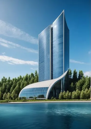 pc tower,the skyscraper,glass facade,renaissance tower,glass building,futuristic architecture,largest hotel in dubai,skyscraper,corporate headquarters,autostadt wolfsburg,costanera center,hotel barcelona city and coast,skyscapers,steel tower,aschaffenburger,office building,hyatt hotel,eco hotel,company headquarters,high-rise building,Photography,General,Realistic
