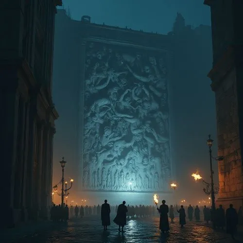 rome at night,arc de triomphe,conclave,necropolis,vaticano,harnam