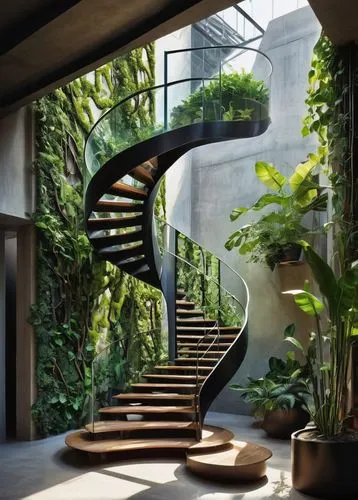 outside staircase,escaleras,staircase,stairs,staircases,stone stairs,tropical house,spiral stairs,garden design sydney,spiral staircase,stairways,winding staircase,stair,wooden stairs,escalera,atriums,stairwell,stone stairway,winding steps,beautiful home,Conceptual Art,Oil color,Oil Color 24